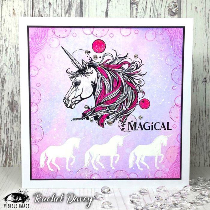 magical unicorn card by rachel